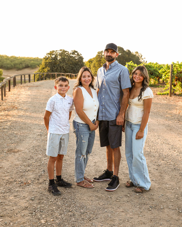 Log Cabin Family Photo